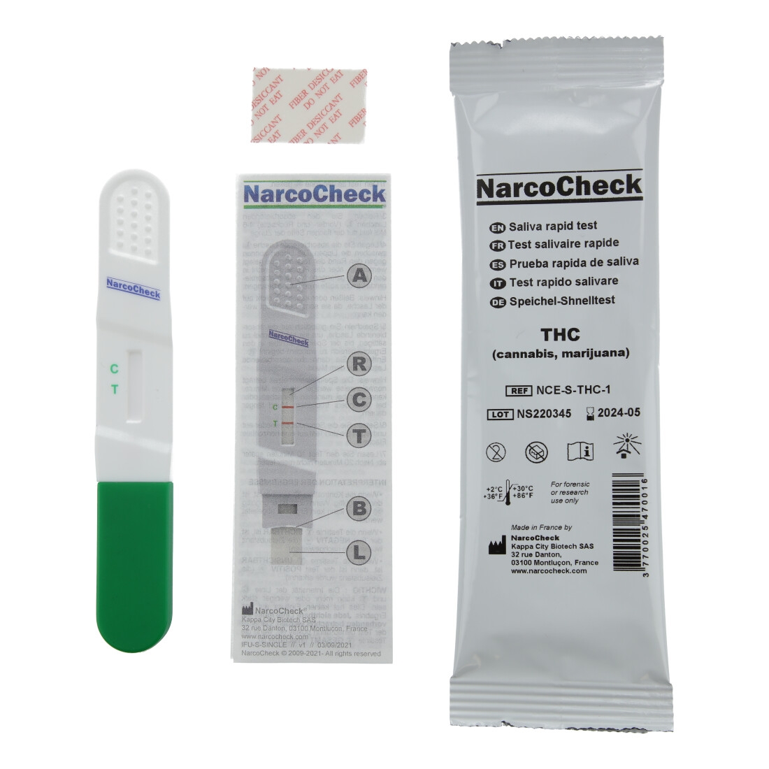 Narcotest Cannabis, test de dépistage urinaire