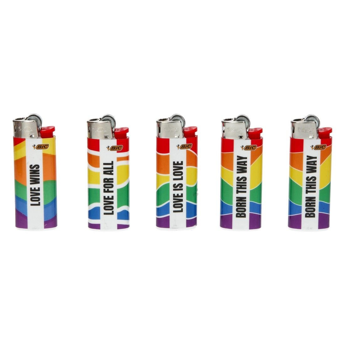 BRIQUET BIC MINI ARC EN CIEL X5