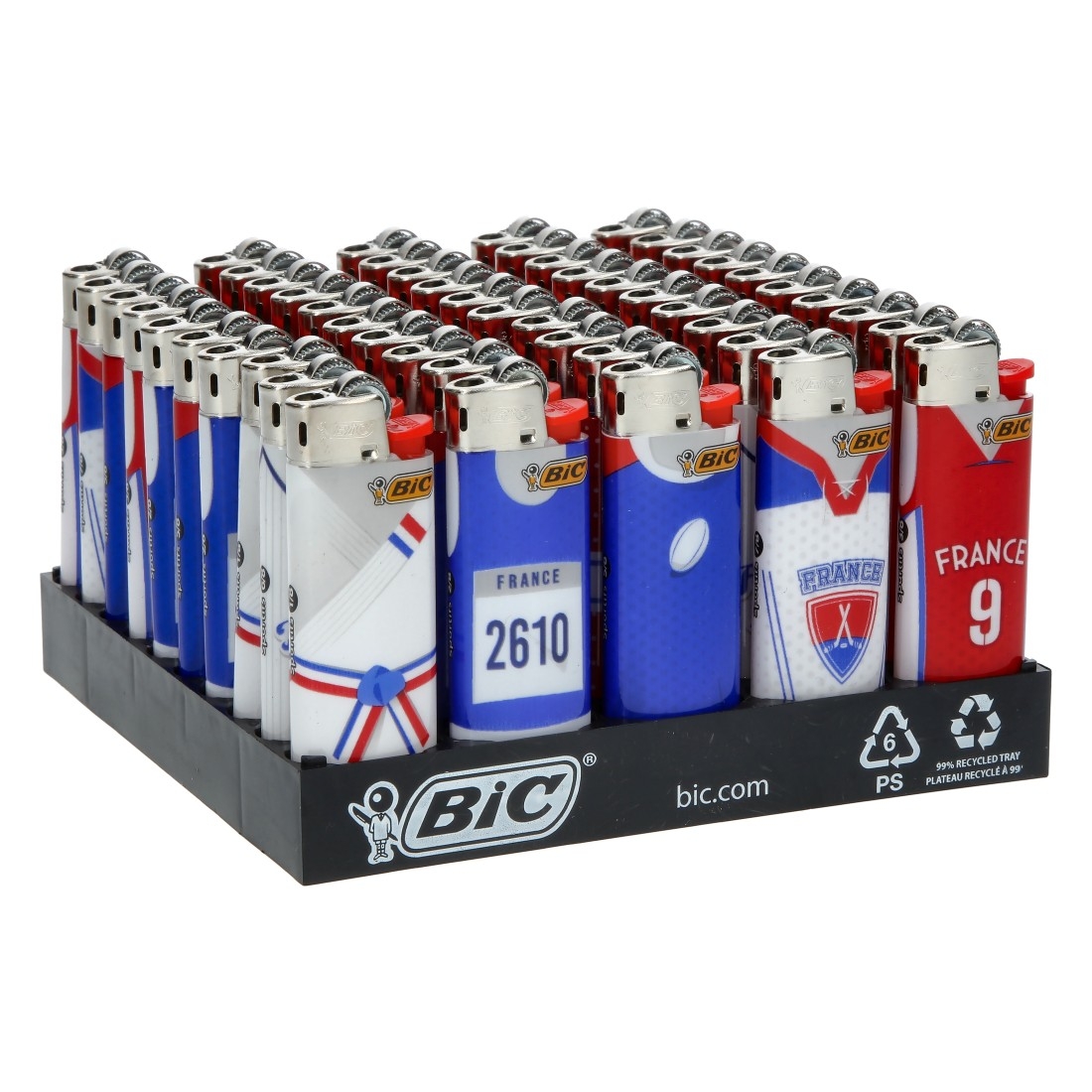 Display de 50 Briquets Bic Mini Sportifs