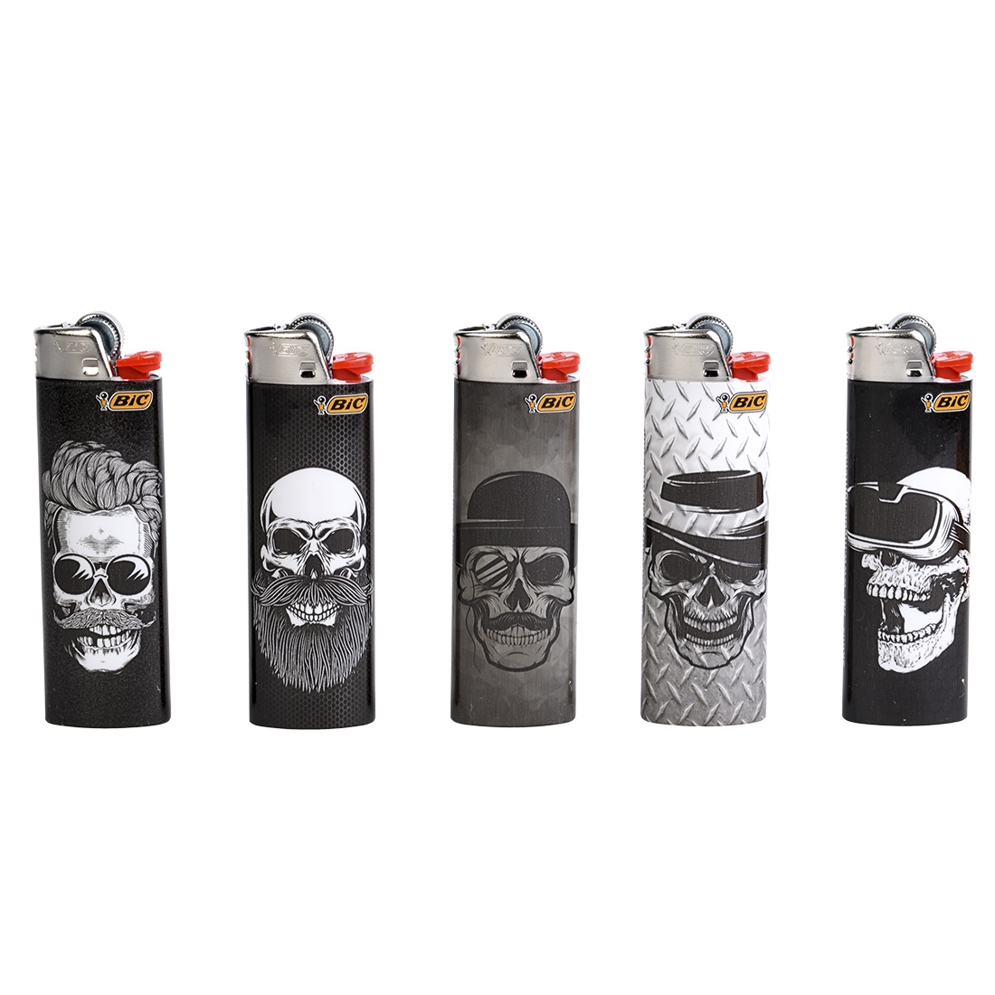 BRIQUETS BIC SKULLS MANY X50