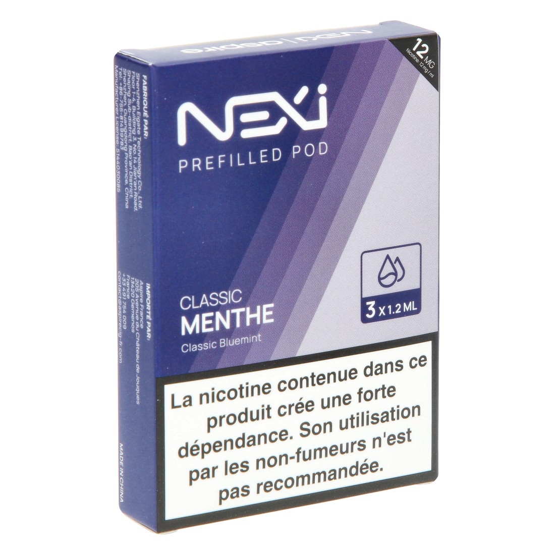 Cartouche Aspire Nexi One Menthe par 3