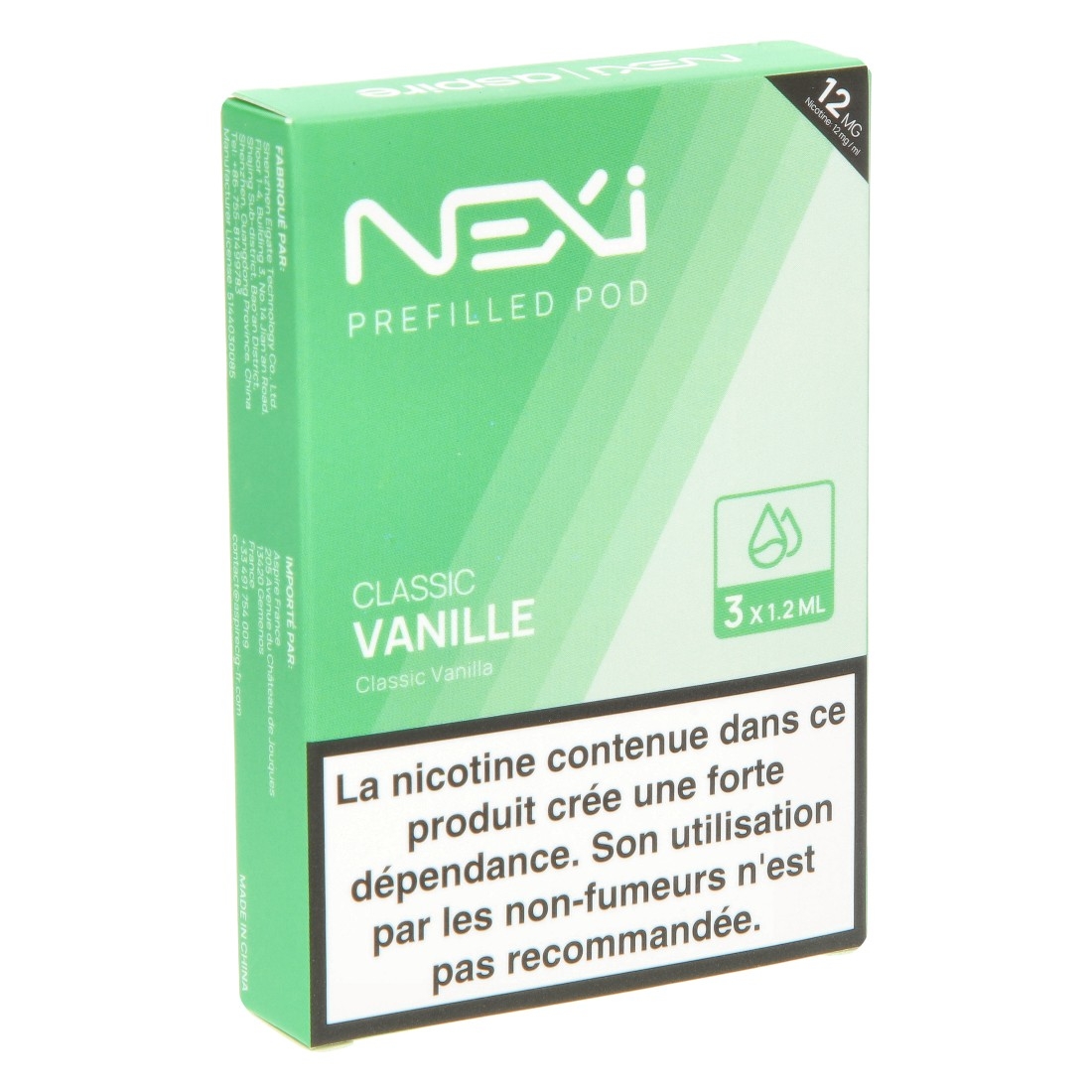 Cartouche Aspire Nexi One Tabac Blond / Vanille par 3