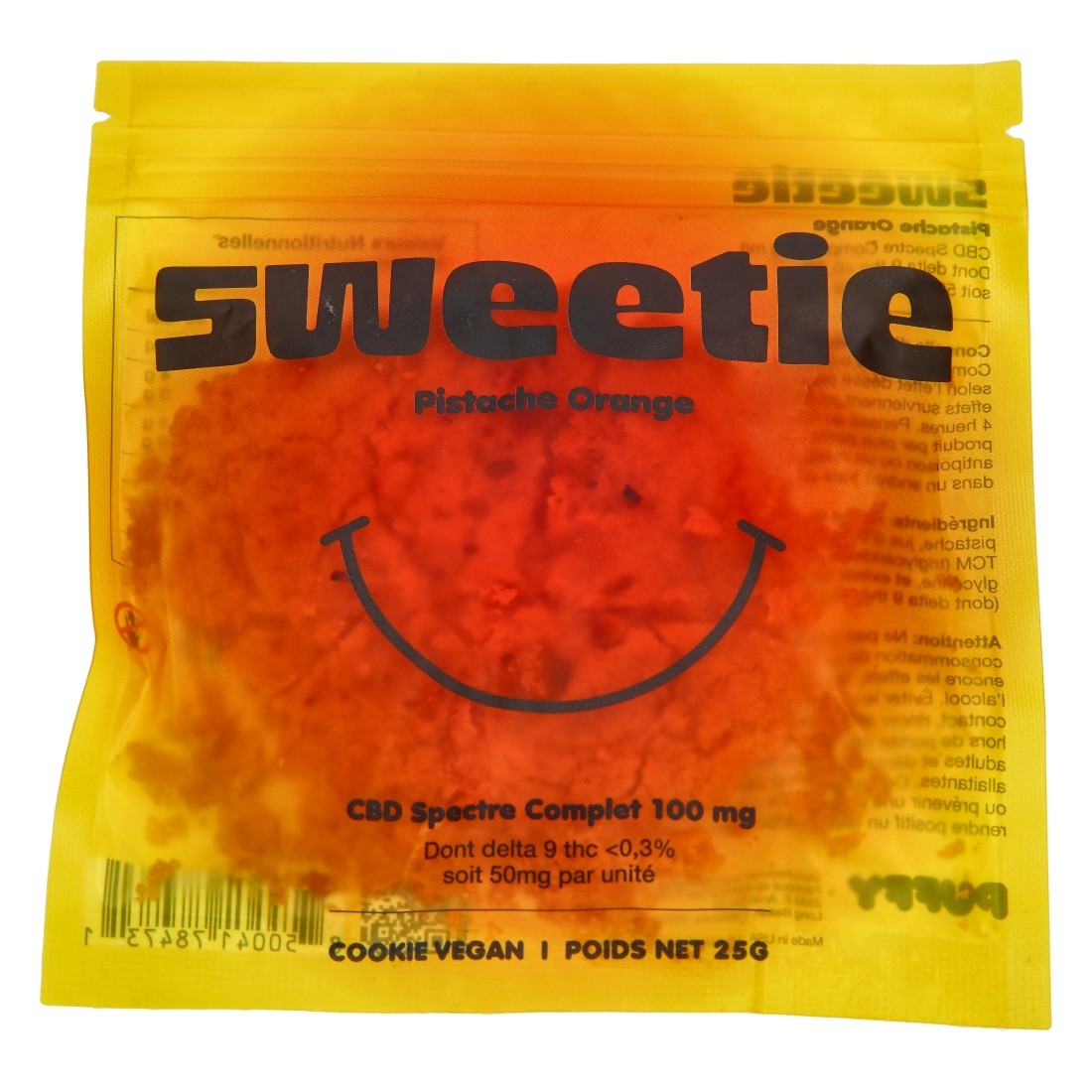 Cookie CBD Sweetie Pistache Orange Delta 9 50MG - CBD 50MG