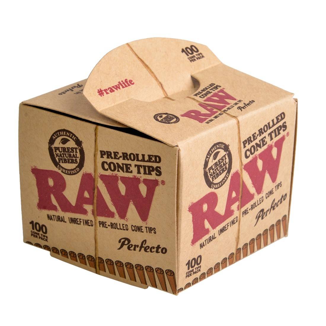 Filtres en carton pré-roulés Cone Tips - 21 pces - Raw, Acheter