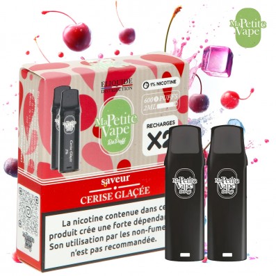 CARTOUCHE MA PETITE VAPE REPUFF CERISE GLACEE 600 PUFFS