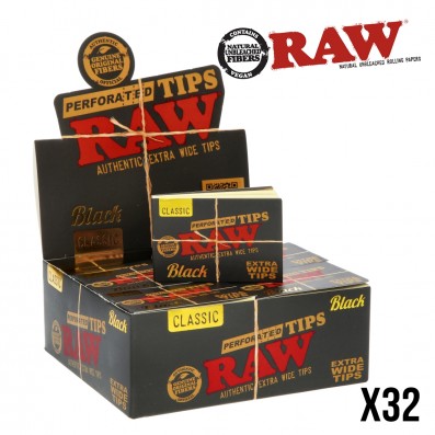 FILTRES RAW BLACK EXTRA WIDE X32