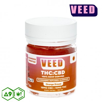 GUMMIES VEED ORANGE DREAM DELTA 9 300MG - CBD 450MG