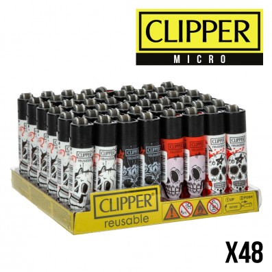 MICRO CLIPPER GRAFFITI SKULLS X48