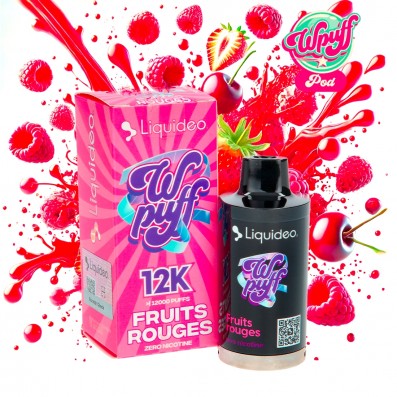 WPUFF POD 12K FRUITS ROUGES 12000 PUFFS