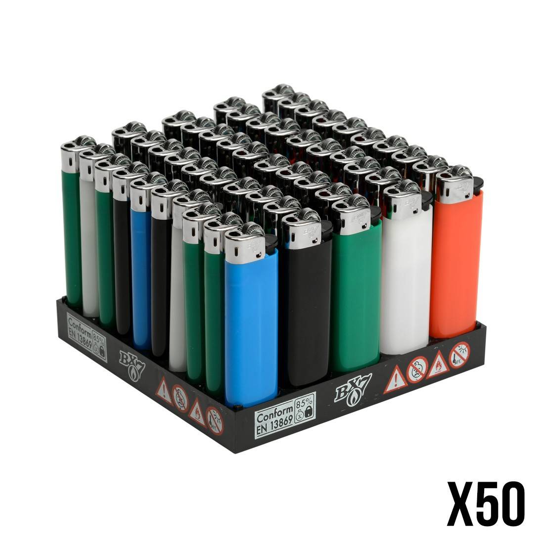 Briquet BX7 Bic par 50, Briquets prix grossiste