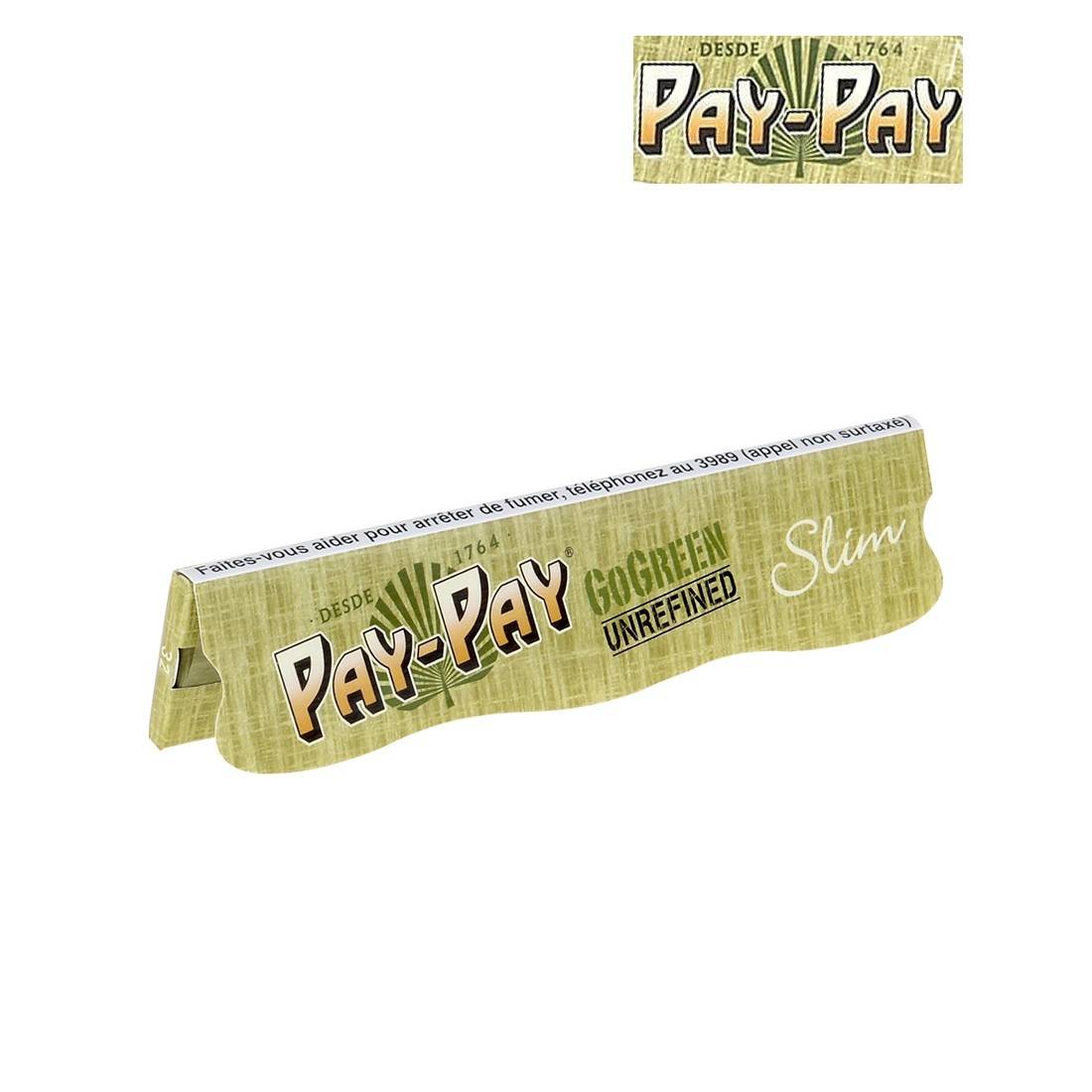 Feuille à rouler Pay Pay King Size Slim Tips (50 feuilles) - Feuille à  rouler