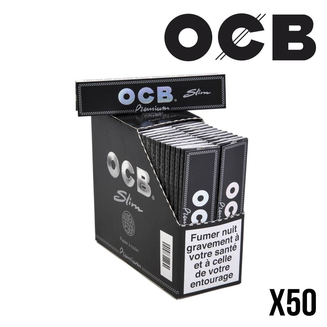 Carton de feuille ocb slim composé de 50 paquet de 32 feuilles neuf scellé  d origine - Ocb