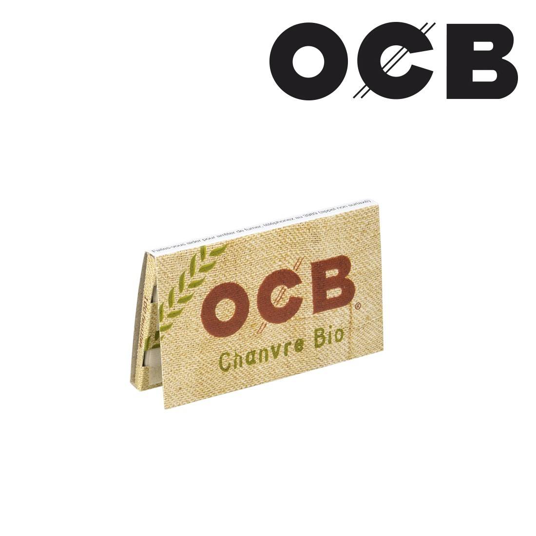OCB chanvre bio papier non blanchi naturel, Feuilles petit format