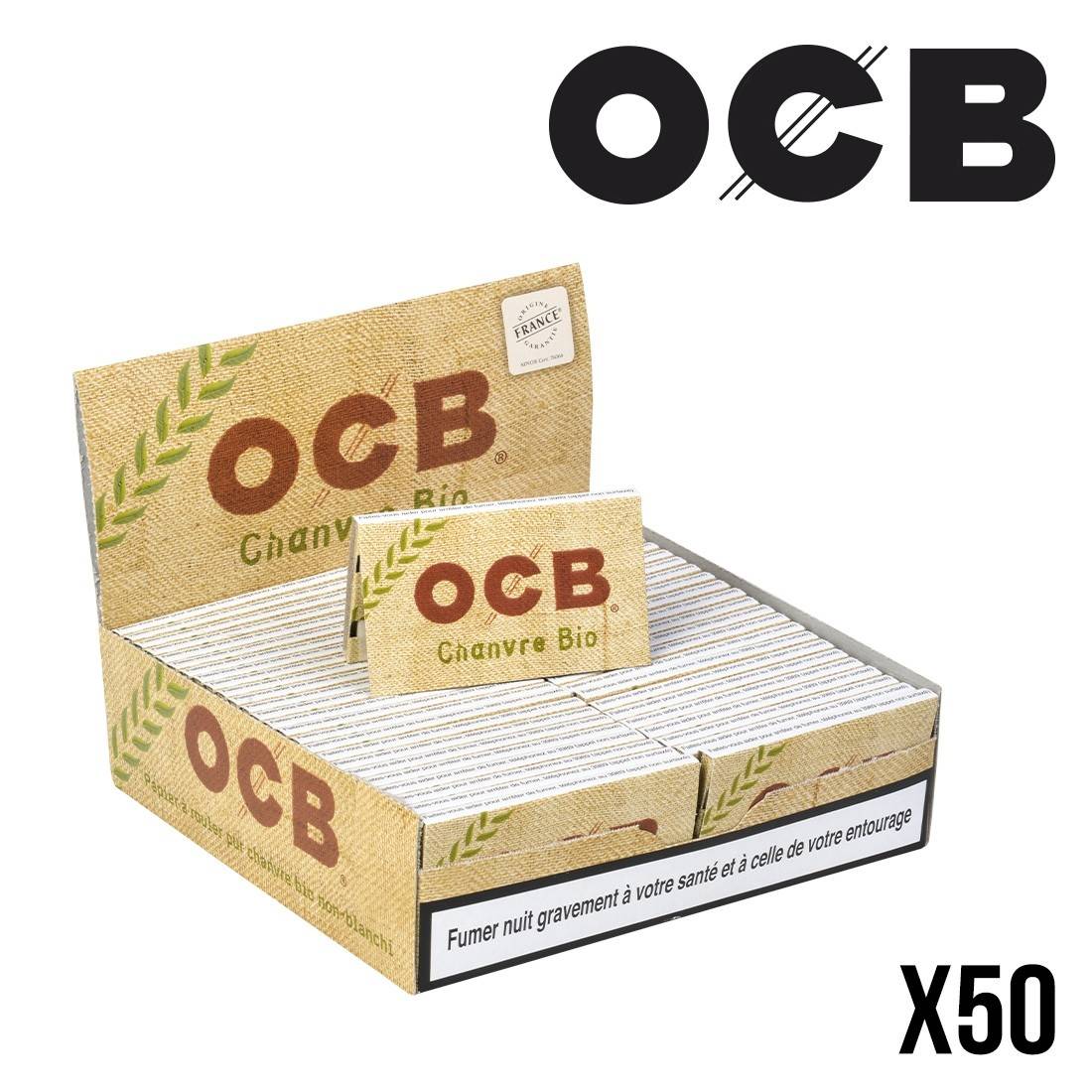 Boite De 50 Carnets Chanvre Bio Regular (100F/Carnet) - OCB