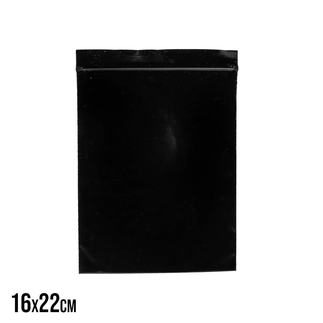Sachet ZIP opaque noir 40 x 60 fermeture zip noir opaque simple