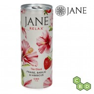 BOISSON AU CBD JANE FRAISE BASILIC HIBISCUS 25CL