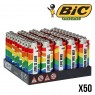 BRIQUET BIC MINI ARC EN CIEL X50