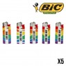 BRIQUET BIC MINI ARC EN CIEL X5