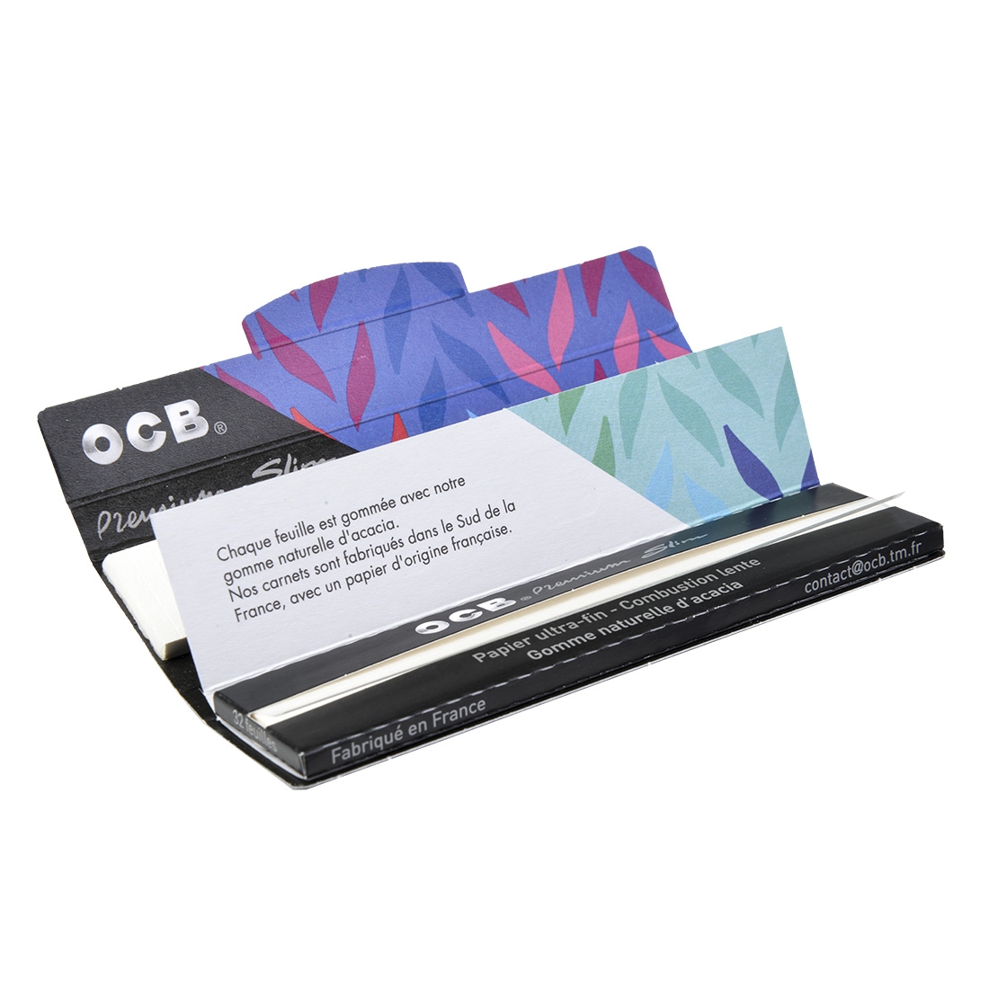 Feuilles à rouler Slim Premium noire BIO, OCB (x32)