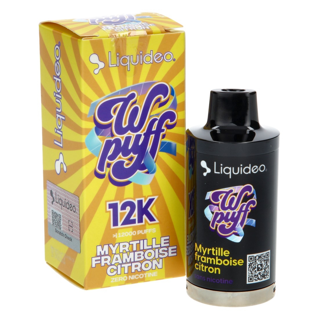 WPuff Pod 12K Myrtille Framboise Citron